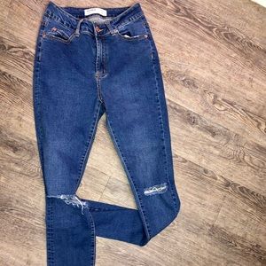 cotton on high rise denim jeans stretchy material
